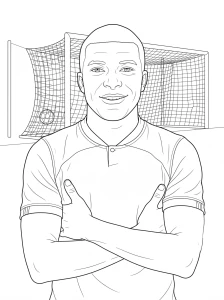 French Soccer Player Inspired by Kylian MbappΓ© πβ½π«π·