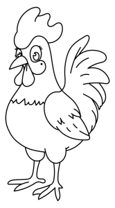 Friendly Rooster with a Proud Crest 🐓🌞🐥