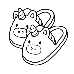 Fuzzy Slippers Unicorn 🦄💖