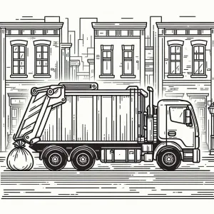 Garbage Truck collection Waste in the City 🚛🗑️