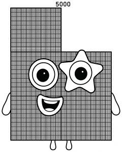 Numberblock Five Thousand Character ๐ข๐โจ