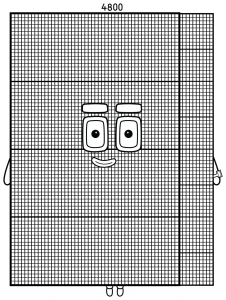 Numberblock Four Thousand Eight Hundred ๐๐ขโจ
