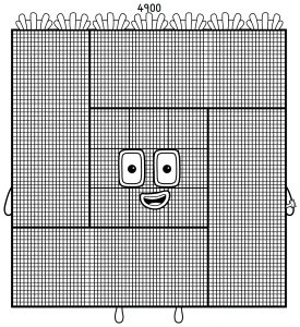 Numberblock 4900 Square Giant π©π’β¨