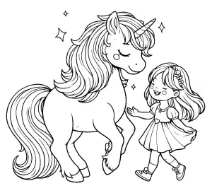 Girl Singing for Unicorn 🦄🎤🎶