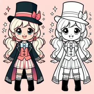 Girl Dressed up as a Magician 👧🎩