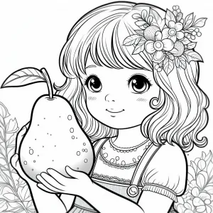 Girl with Pear 👧🍐