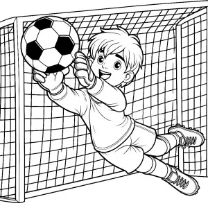 Goalkeeper Catching Soccer Ball ⚽🧤