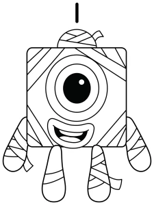 Halloween Mummy Numberblock One ππ» bandages