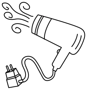 Hand-Held Hairdryer with Power Cord π¨πβ¨