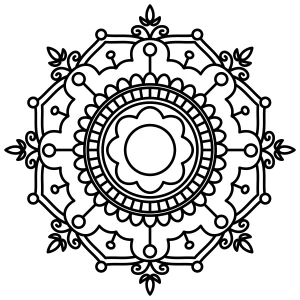 Intricate Floral Mandala for Relaxation 🌸✨🧘‍♀️