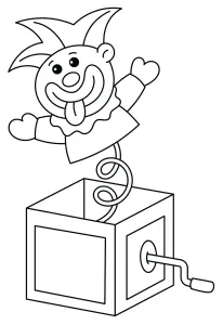 Jack in the Box with Tongue Out and Arms WIde Open - Fun for Carnival 🎭🎪🎉🎈🤹