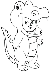 Kid Dressed Up as T-Rex Dino for Carnival 🦖🎉🦕