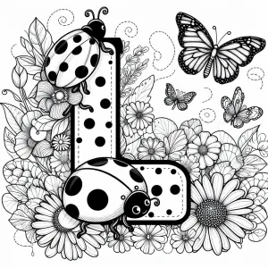 Ladybugs with Letter O ππ