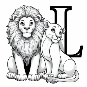 Lions with Letter L 🦁🔠
