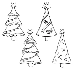 Lovely Hand Drawn Christmas Tree Collection 🎄✨🌟