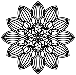 Mandala Flower with Intricate Petals 🌸🌼✨