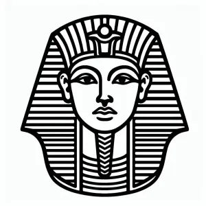 Ancient Mask of Tutankhamun Pharaoh of Egypt