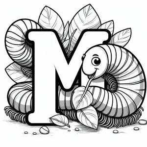 Millipede, with Letter M 🐛🔠