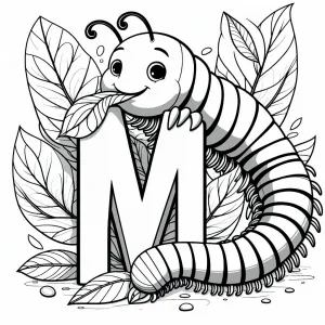 Millipede, with Letter M 🐛🔠