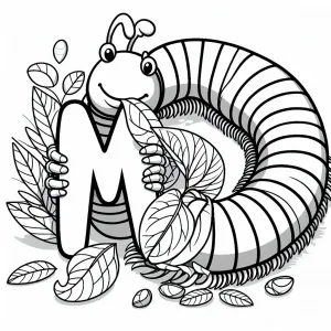 Millipede, with Letter M 🐛🔠