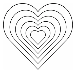 Nested Hearts with Layered Design ❤️✨💖