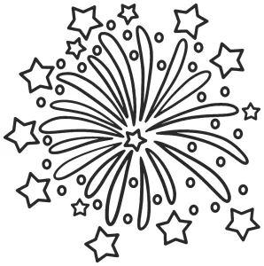 New Year Fireworks Explosion Stars 🎇🎆✨