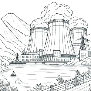 Nuclear Power Plant next to River 🏭🏞️