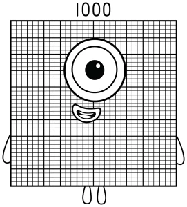 Numberblock 1000: A Milestone in Math Learning 🧠🔢🎉