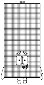 Numberblock 1800: The Giant Red and Pink Math Skyscraper π’π’