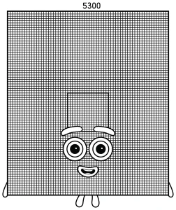 Numberblock 5300 Tiled Wall 🧱🔢✨