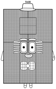 Numberblock 5400 the Math Expert 🎩👔🔢