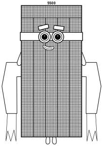 Numberblock 5500 Tall Tower Friend 🏗️🔢✨