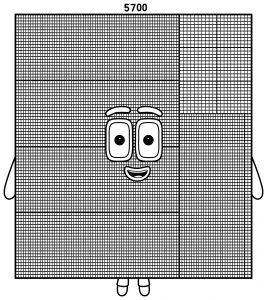 Numberblock 5700 the Rainbow Architect π¨ππ’