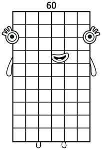 Numberblock 60 The Tens Champion with a Friendly Face π§βπ»π’π