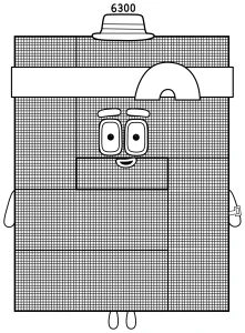 Numberblock 6300 the funny Mathematical Architect π©ππ