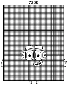Numberblock 7200 Giant Math Character 🔢✨🌈