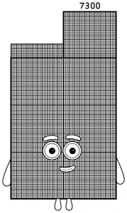 Numberblock 7300 Stepped Character 🔟✨🧱