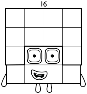 Numberblock Sixteen: The Party-Loving Square! 🎉🎈🎊