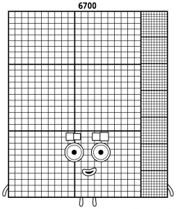Numberblock 6700 Giant Math Friend ๐ขโจ๐ข