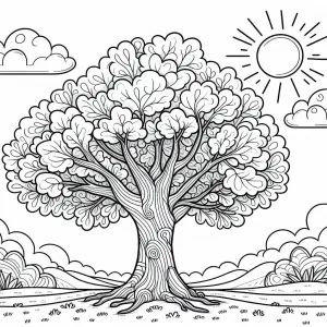 Oak Tree in Summer 🌳☀️