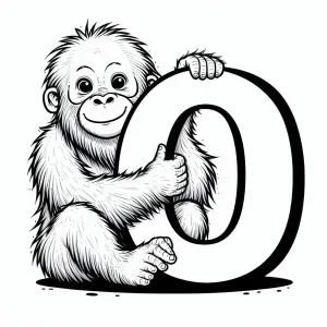 Orangutan with Letter O 🦧🔠