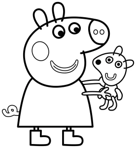 Peppa Pig with Teddy Bear 🐷🧸😊