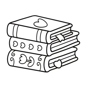 Pile of 3 Cute & Cozy Books  📚💕🌸