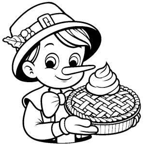 Pinocchio with Thanksgiving Pie ๐ฅง๐ฆ๐