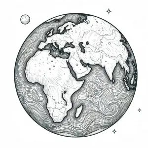 Planet Earth and Moon 🌍🌙