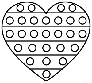 Pop-It Heart Shaped Rainbow Toy 🌈💖🌟