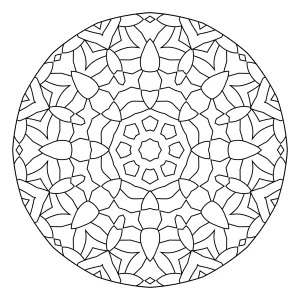 Round Mandala Nature Inspired 🌸🦋🐞🌿