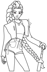 Rumi from K-Pop Demon Hunters 🎤🗡️✨