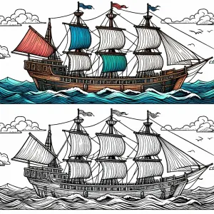 Sail Boat at Sea ⛵🌊