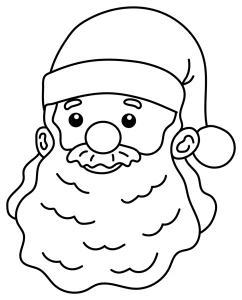 Cheerful Santa Claus Face 🎅🎁🎉